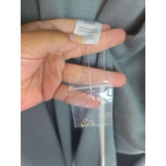 NWOT Marla Wynne Blue Grey Cotton Duster Length Open Cardigan Sweater size 3X - Picture 8 of 11